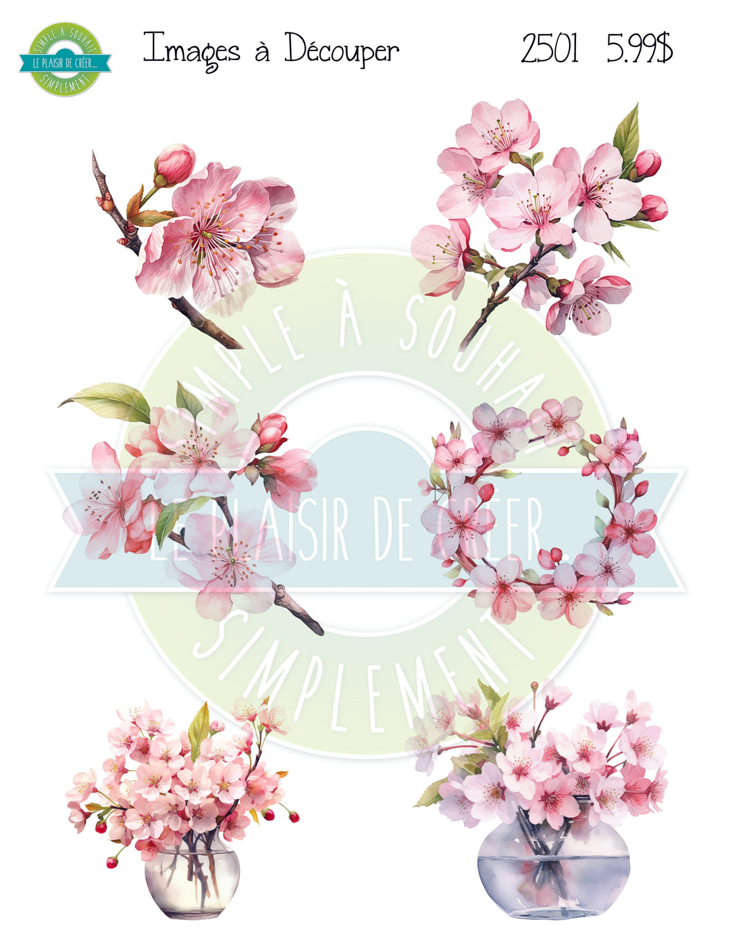 2501 Images à Découper Fleurs de Cerisier