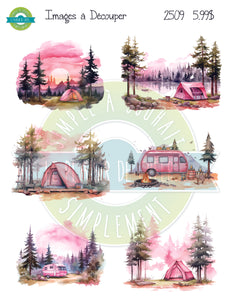 2509 Images à Découper Camping